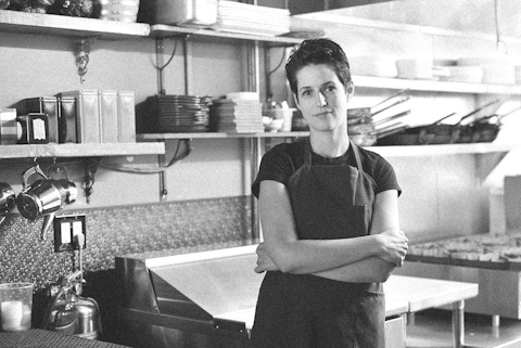 Portrait of Bonnie Morales in the Kachka kitchen.