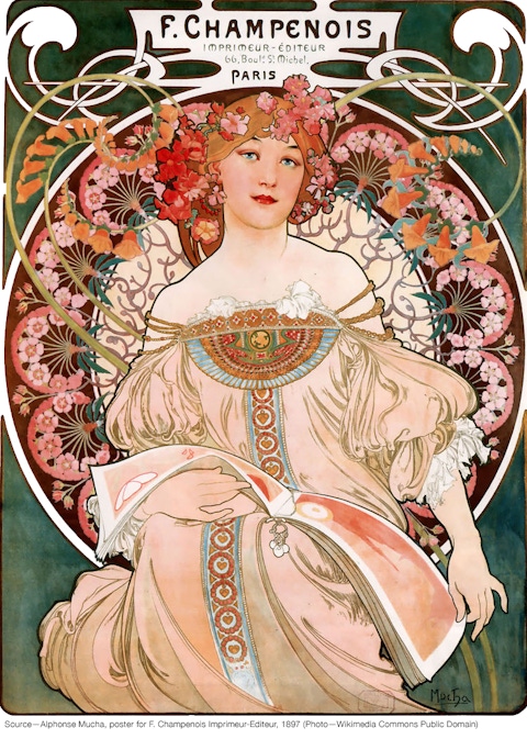 Art Nouveau illustration.